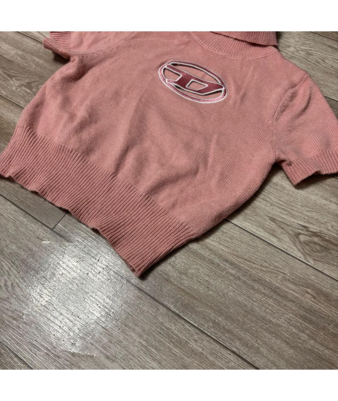 DIESEL Розовый полиамидовый джемпер / свитер, фото 3