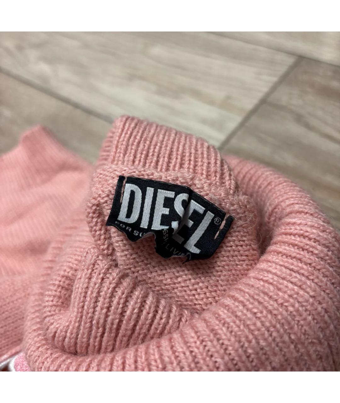 DIESEL Розовый полиамидовый джемпер / свитер, фото 4