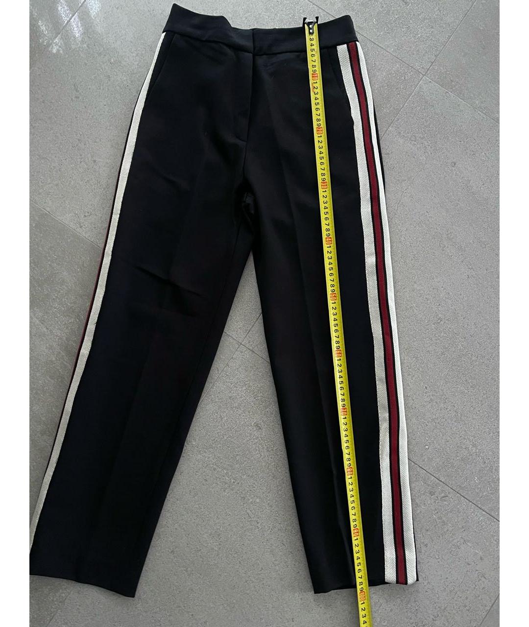 SANDRO Черные хлопковые прямые брюки, фото 5