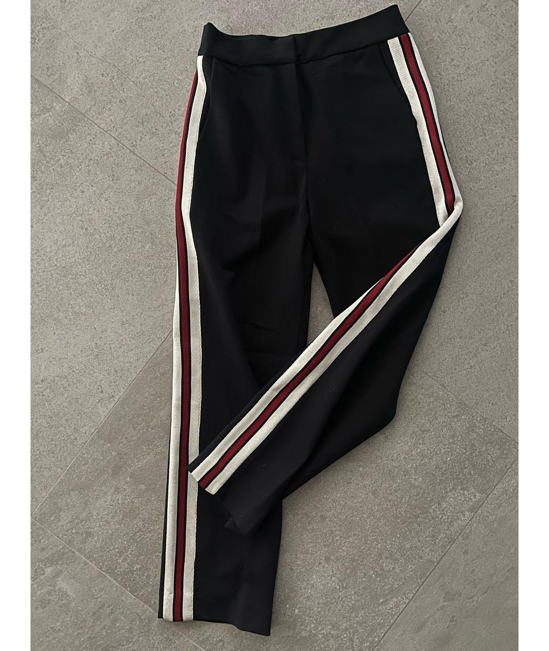 SANDRO Черные хлопковые прямые брюки, фото 7