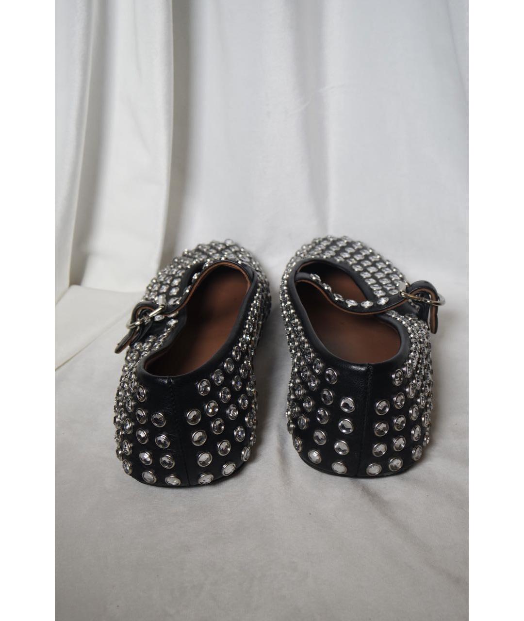 ALAIA Черные кожаные балетки, фото 5