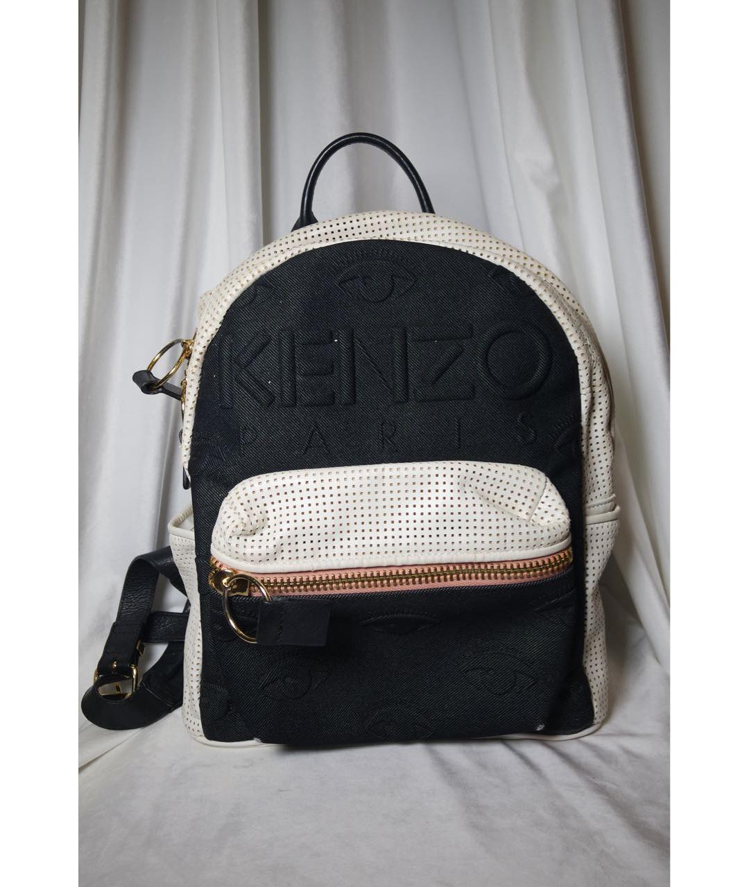 KENZO Синий деним рюкзак, фото 9