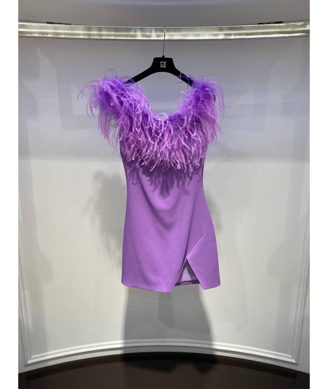 GIUSEPPE DI MORABITO Фиолетовое вискозное вечернее платье, фото 3