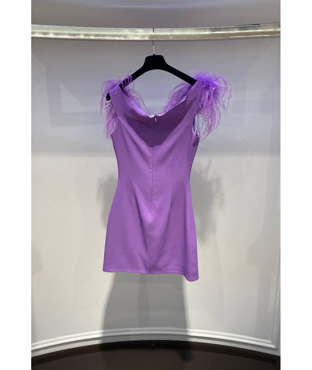 GIUSEPPE DI MORABITO Фиолетовое вискозное вечернее платье, фото 2