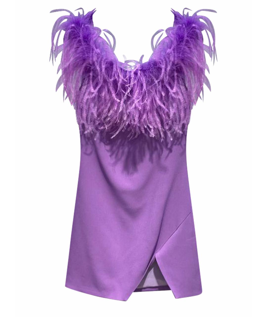 GIUSEPPE DI MORABITO Фиолетовое вискозное вечернее платье, фото 1