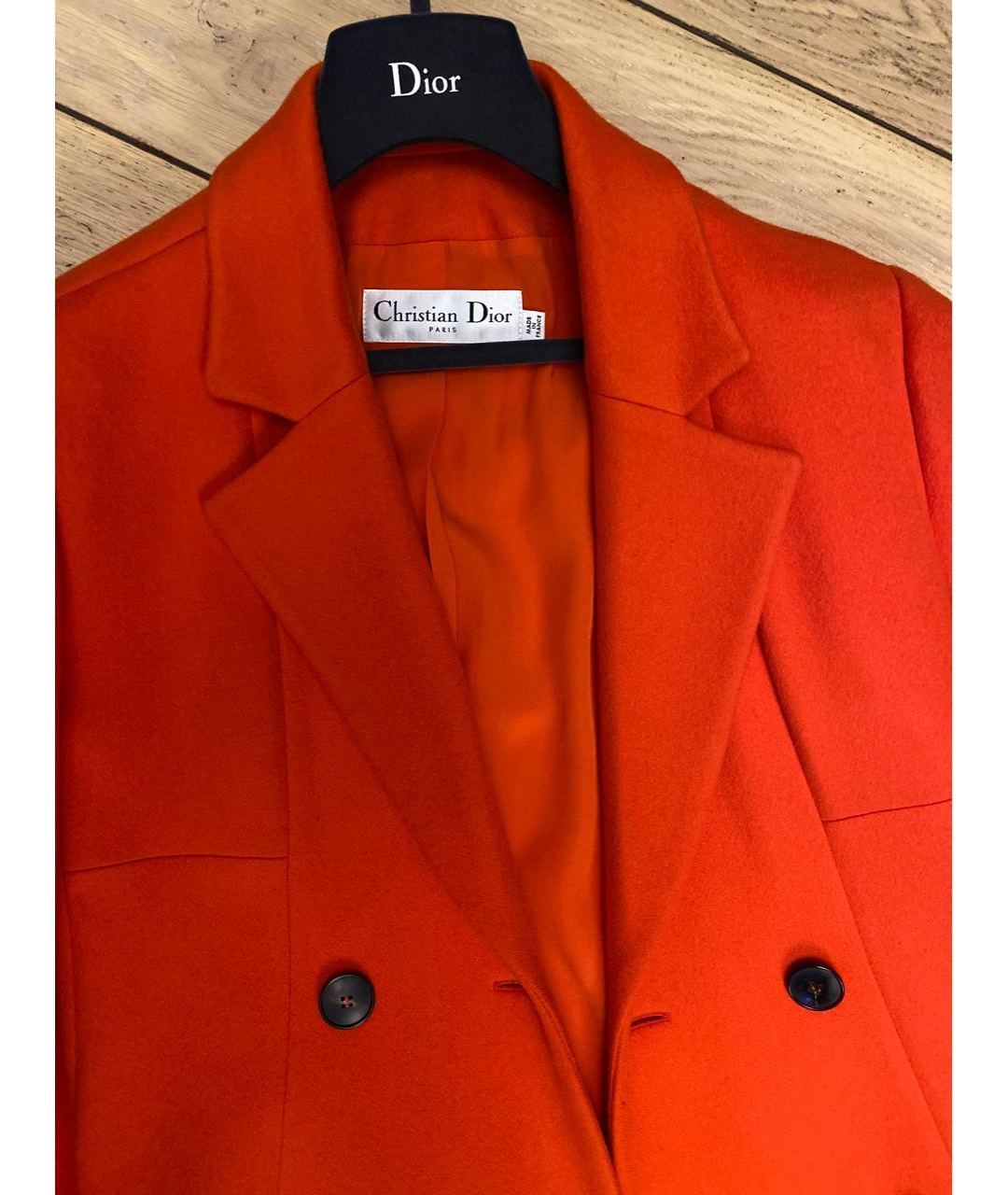 CHRISTIAN DIOR PRE-OWNED Красное кашемировое пальто, фото 4