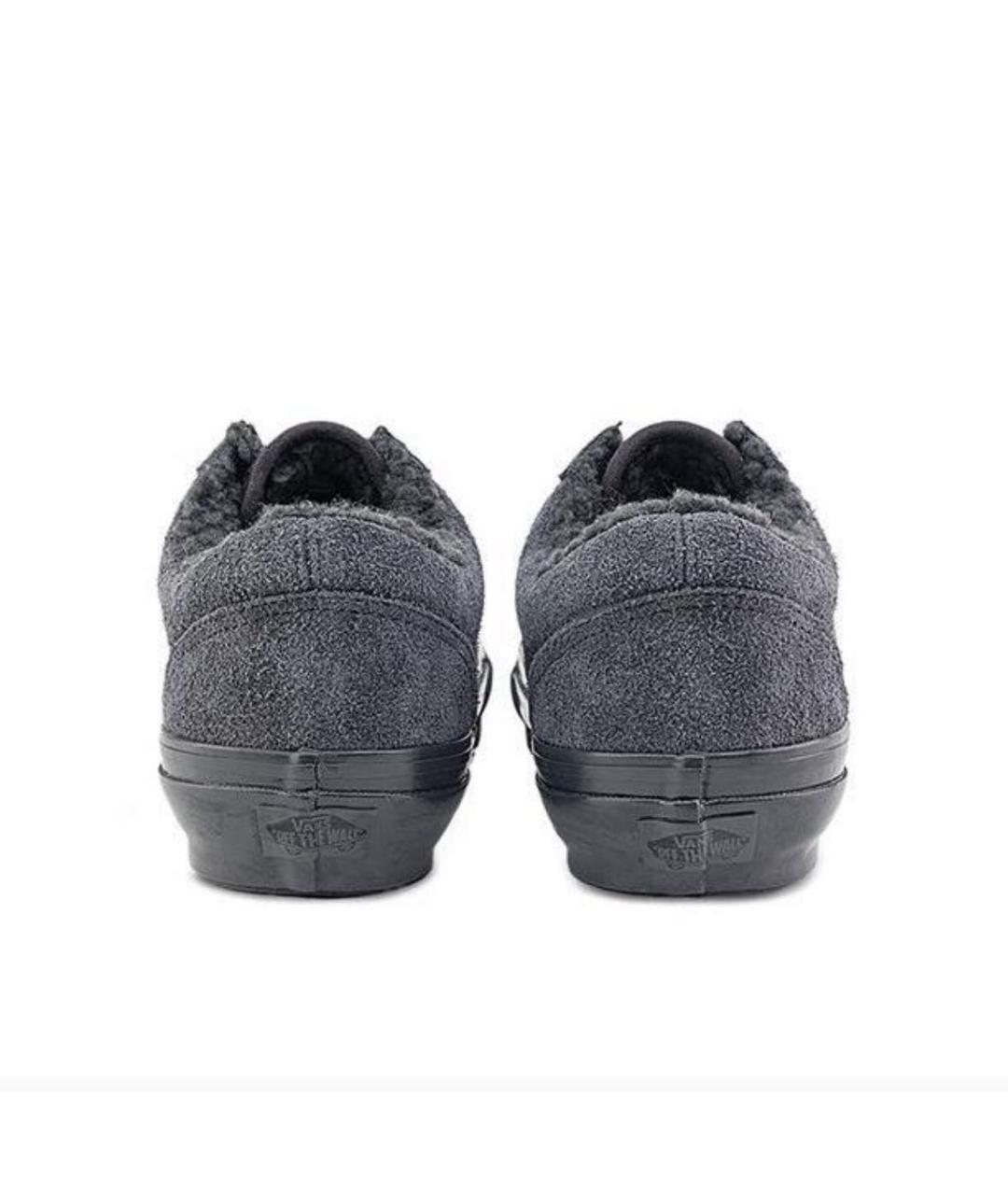 VANS Антрацитовые замшевые низкие кроссовки / кеды, фото 4