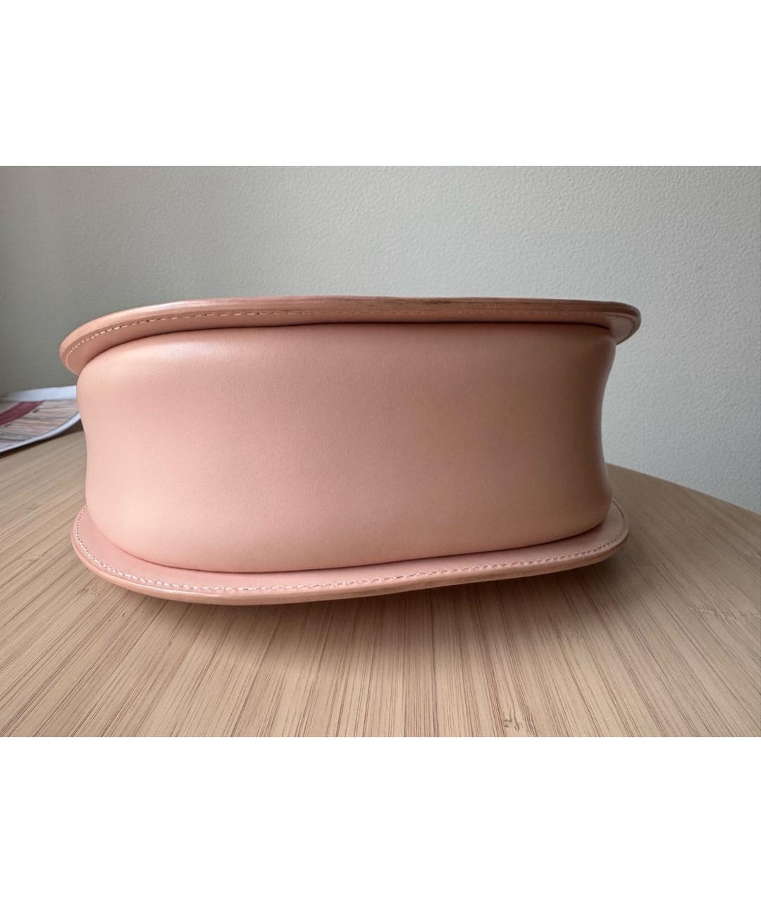 FURLA Коралловая кожаная сумка через плечо, фото 3