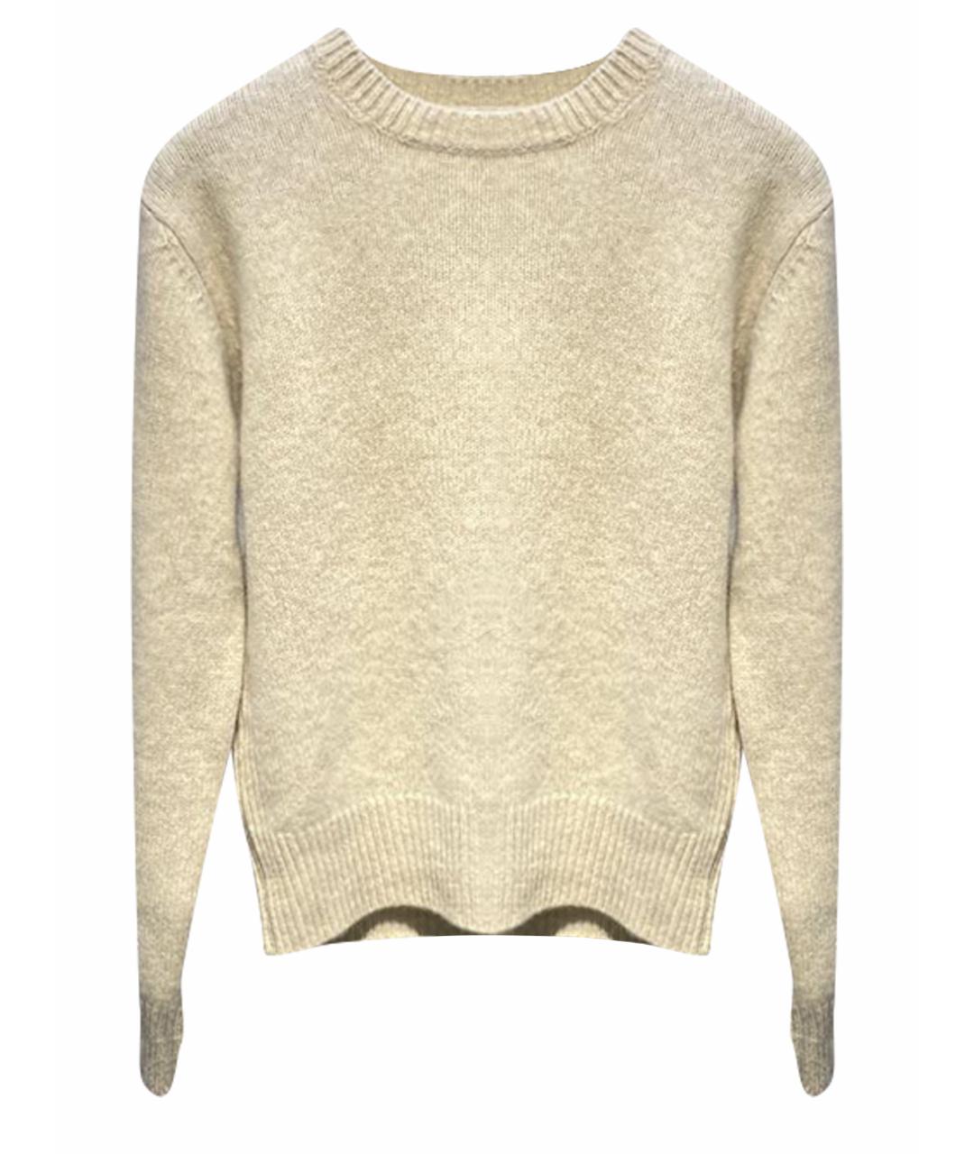 SPORTY AND RICH Бежевый шерстяной джемпер / свитер, фото 1