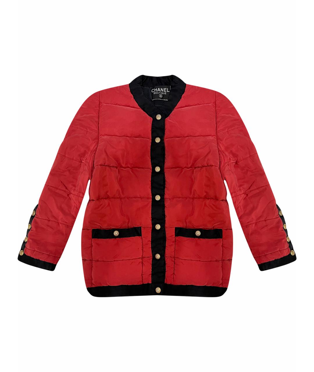 CHANEL Красная шелковая куртка, фото 1