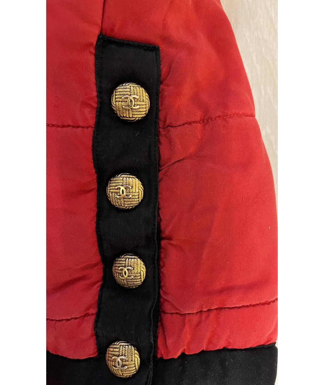 CHANEL Красная шелковая куртка, фото 2