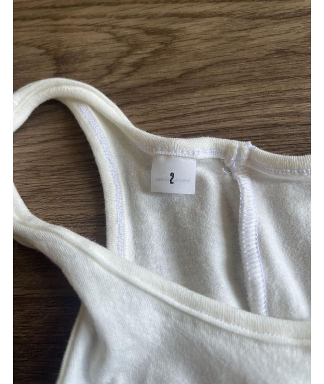 YEEZY Белая полиэстеровая майка, фото 3