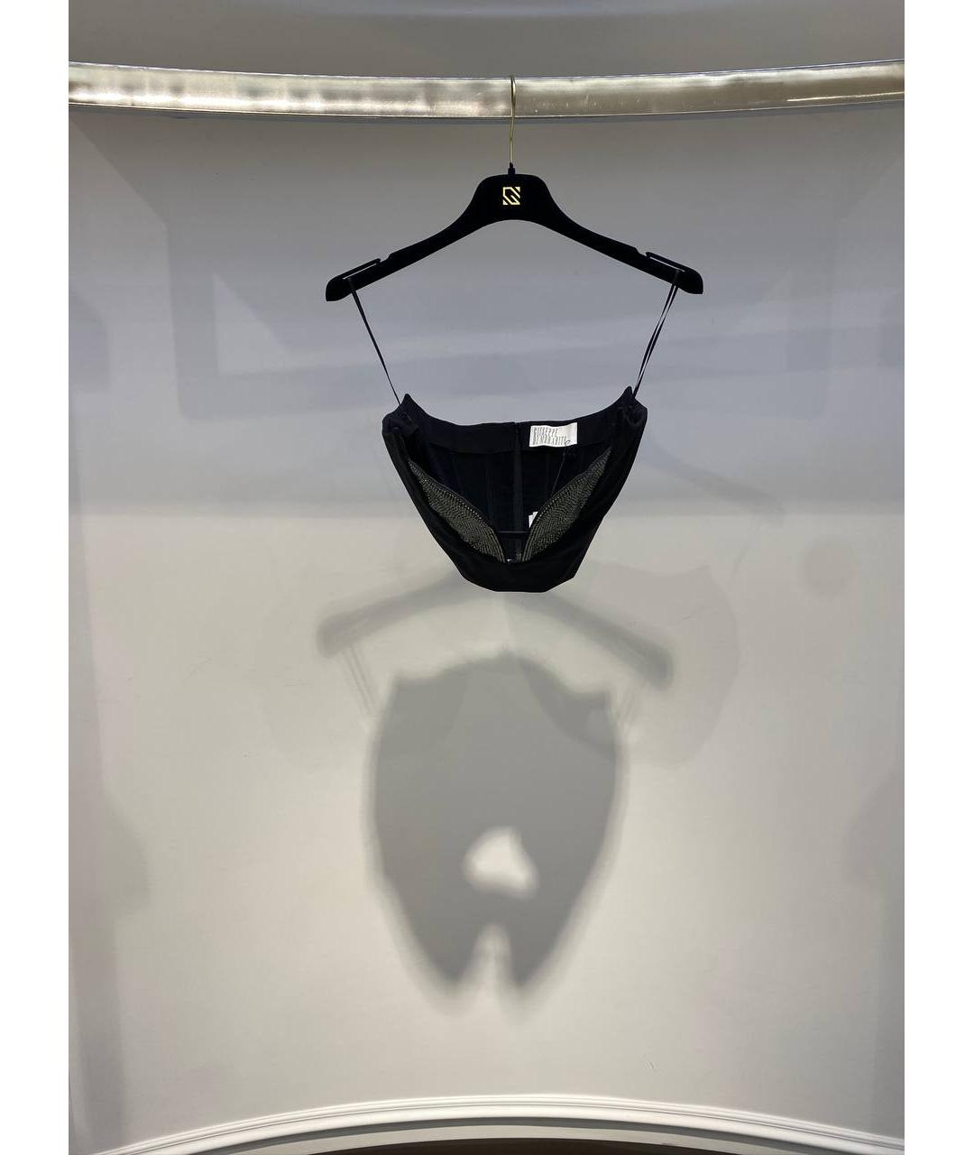 GIUSEPPE DI MORABITO Черный вискозный корсет, фото 3