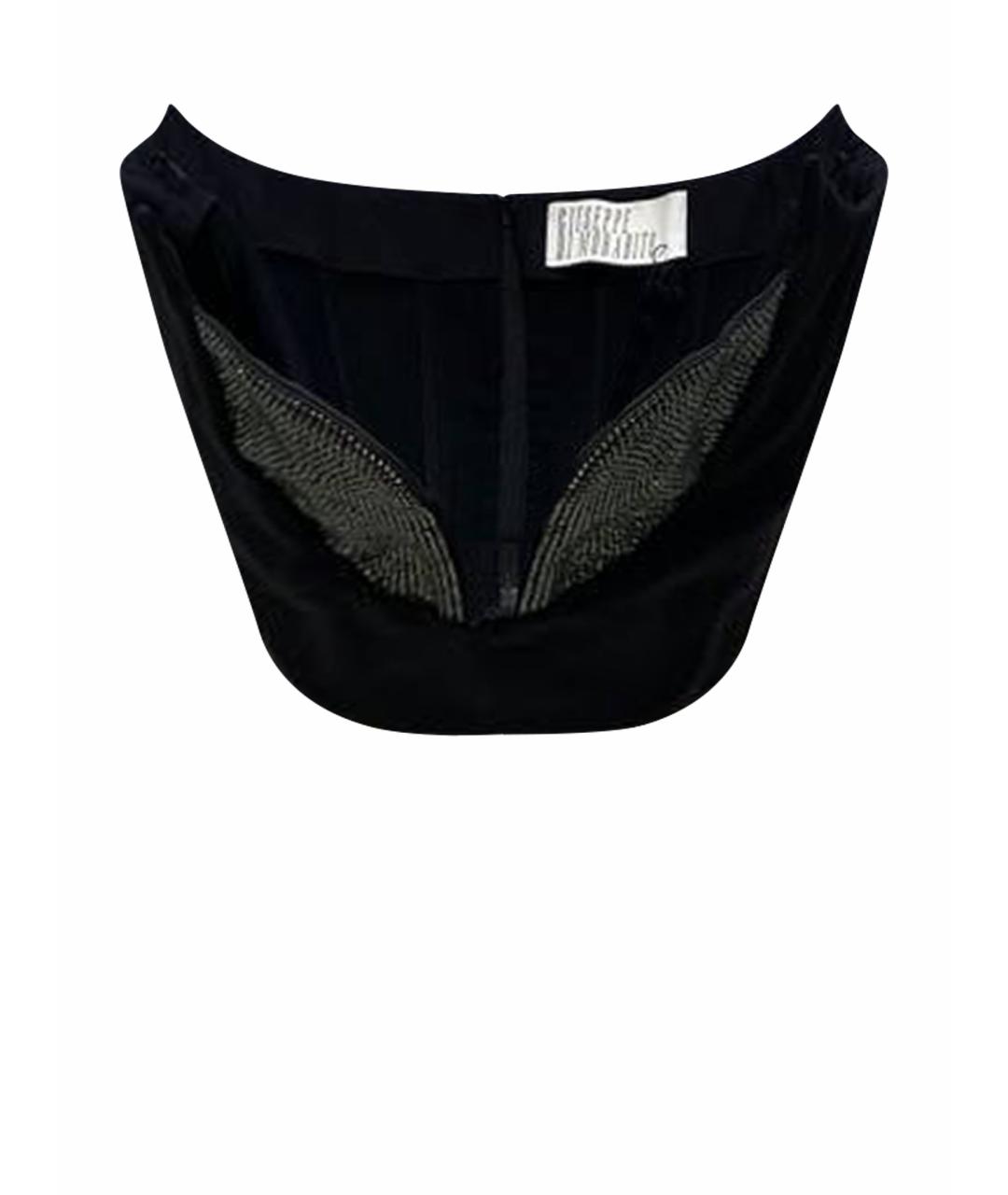 GIUSEPPE DI MORABITO Черный вискозный корсет, фото 1