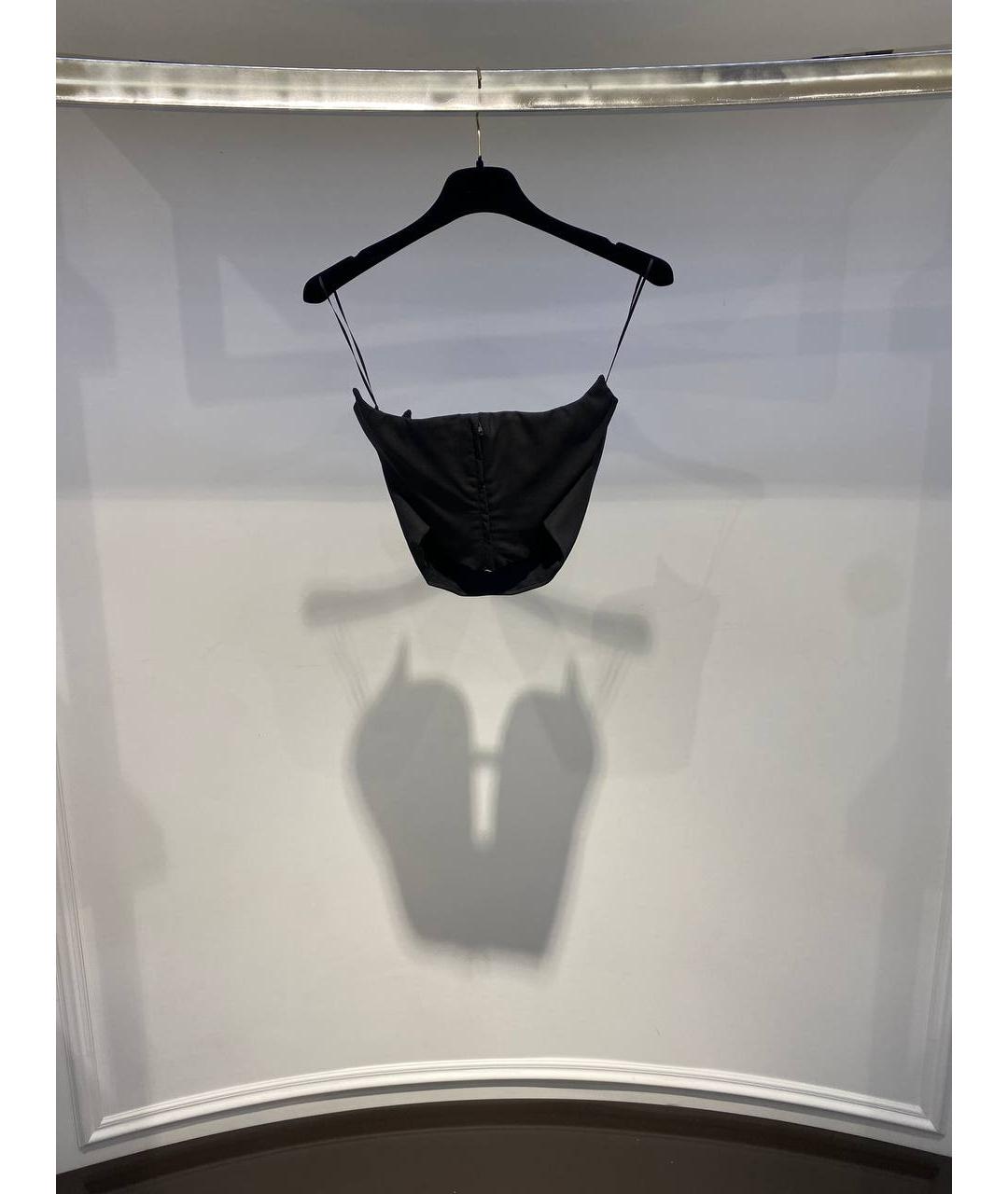 GIUSEPPE DI MORABITO Черный вискозный корсет, фото 2