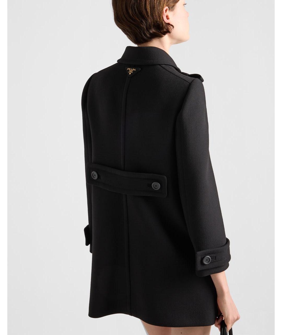 PRADA Черное пальто, фото 3