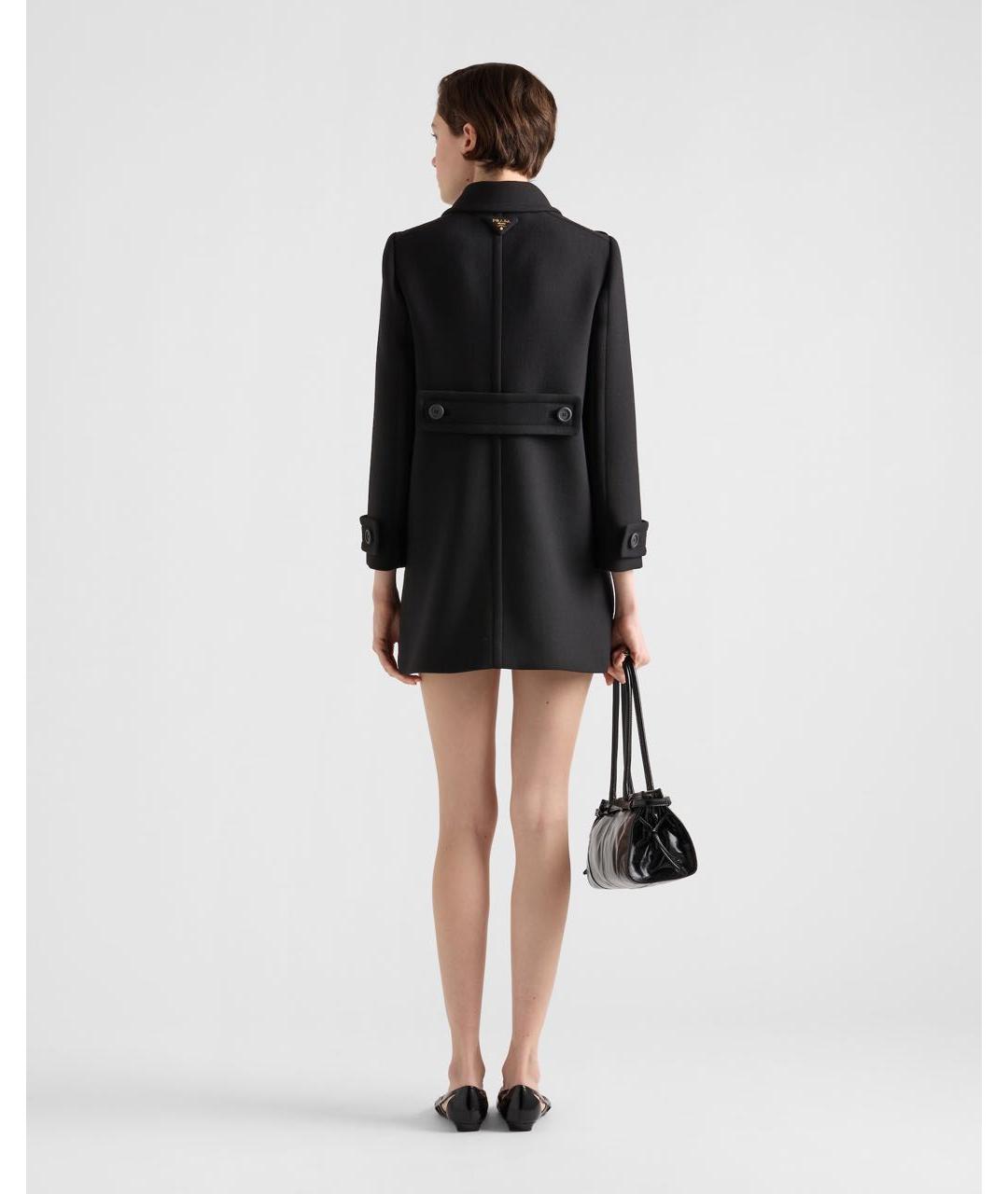 PRADA Черное пальто, фото 4