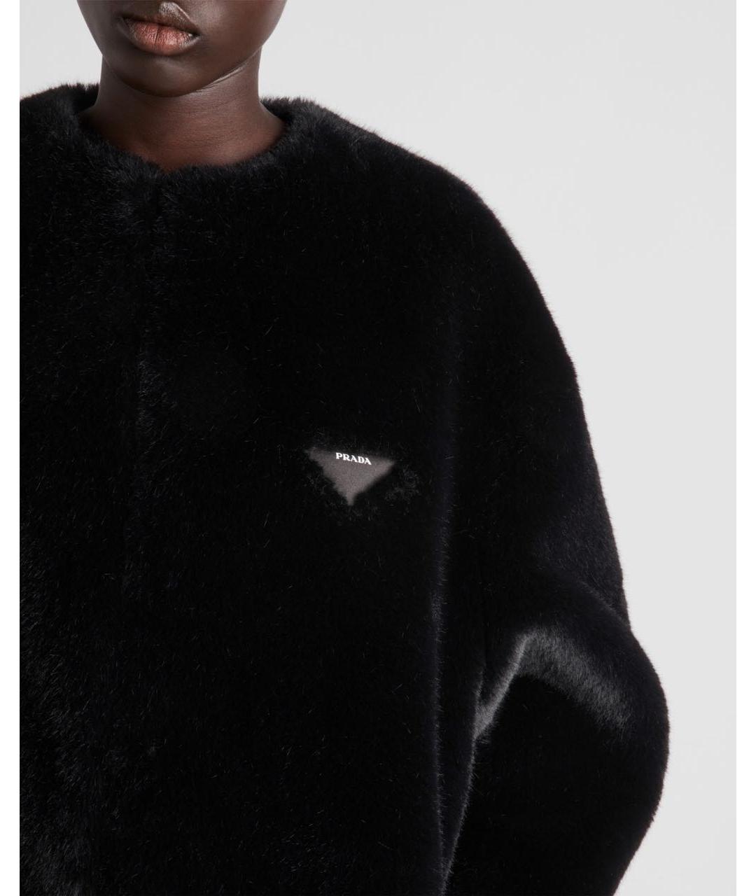 PRADA Черное пальто, фото 3