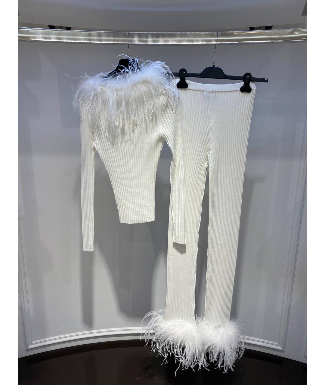 GIUSEPPE DI MORABITO Белый вискозный костюм с брюками, фото 2