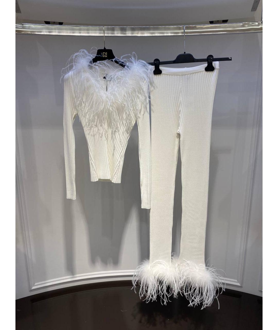 GIUSEPPE DI MORABITO Белый вискозный костюм с брюками, фото 3