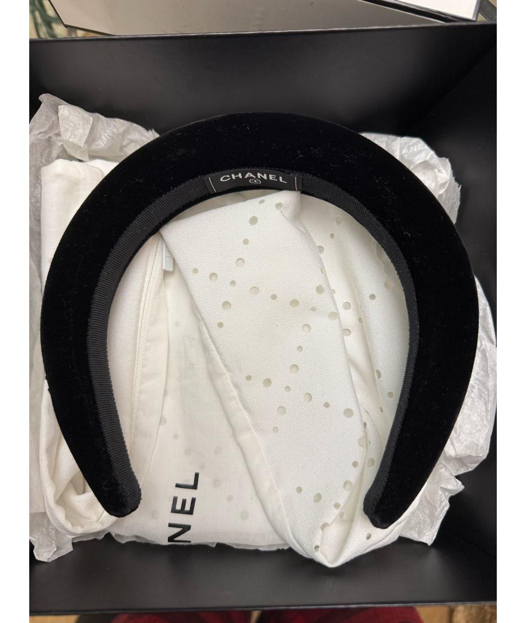 CHANEL Черный ободок, фото 7