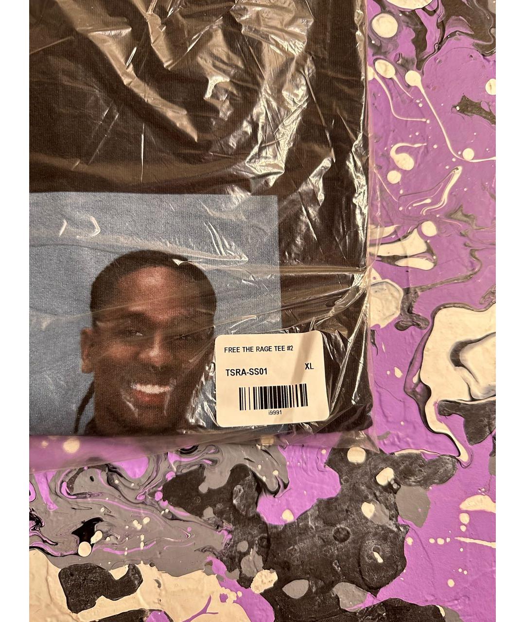 CACTUS JACK BY TRAVIS SCOTT Черная хлопковая футболка, фото 4