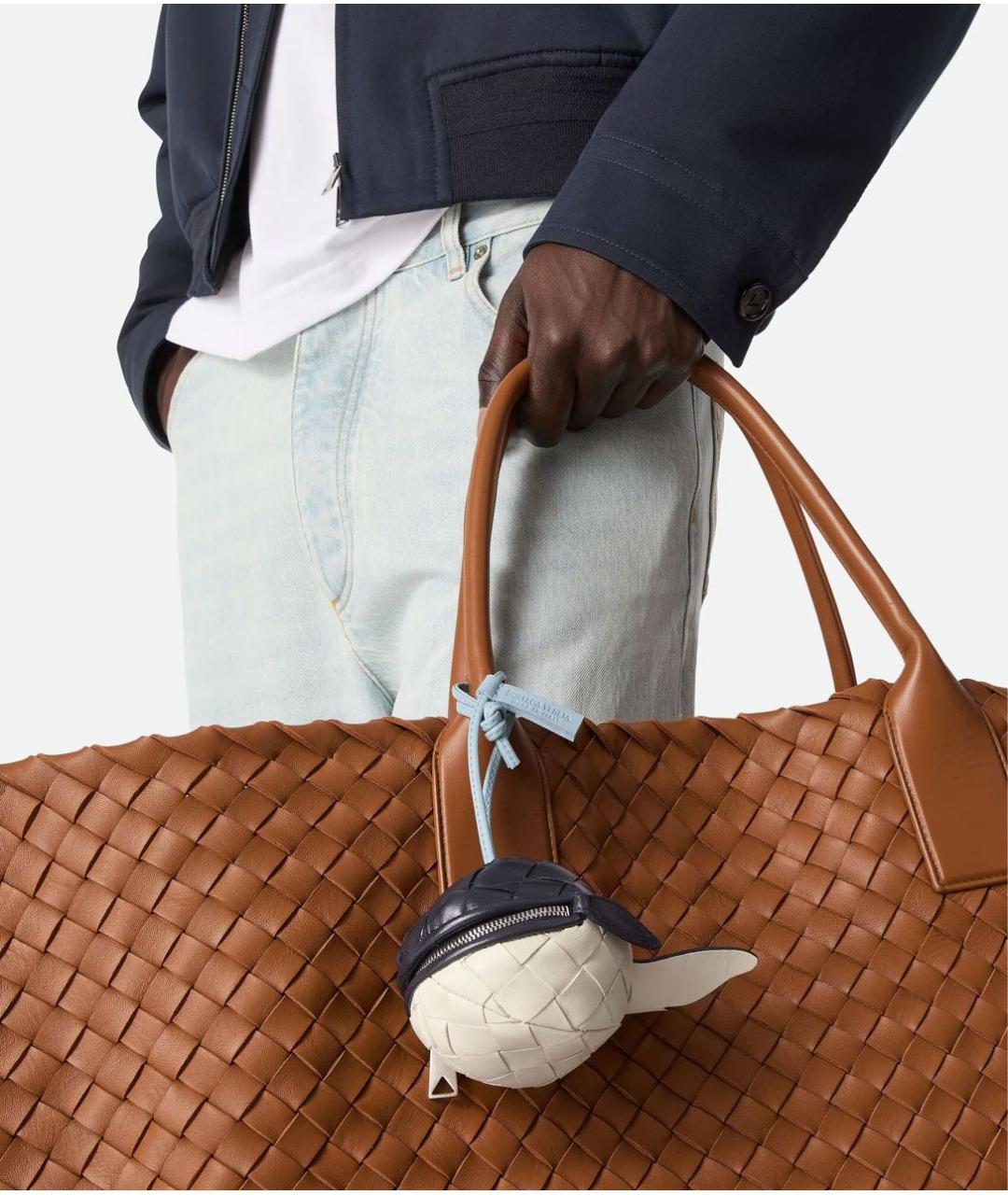 BOTTEGA VENETA Темно-синий брелок, фото 2