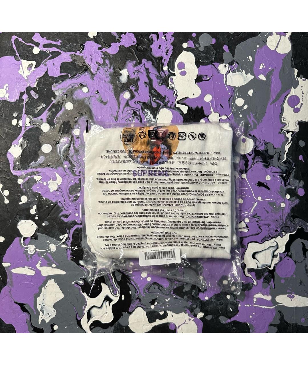 SUPREME Белая хлопковая футболка, фото 7