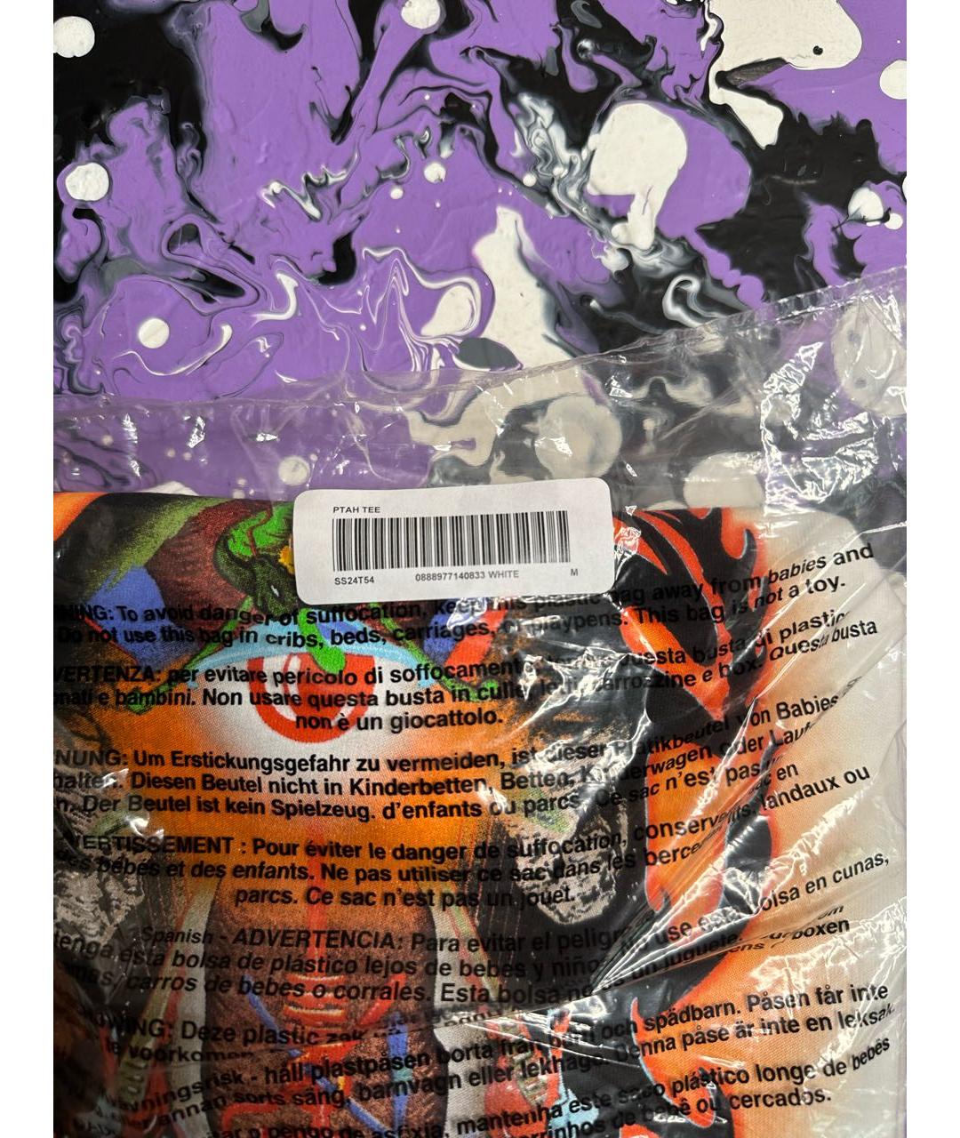 SUPREME Белая хлопковая футболка, фото 5