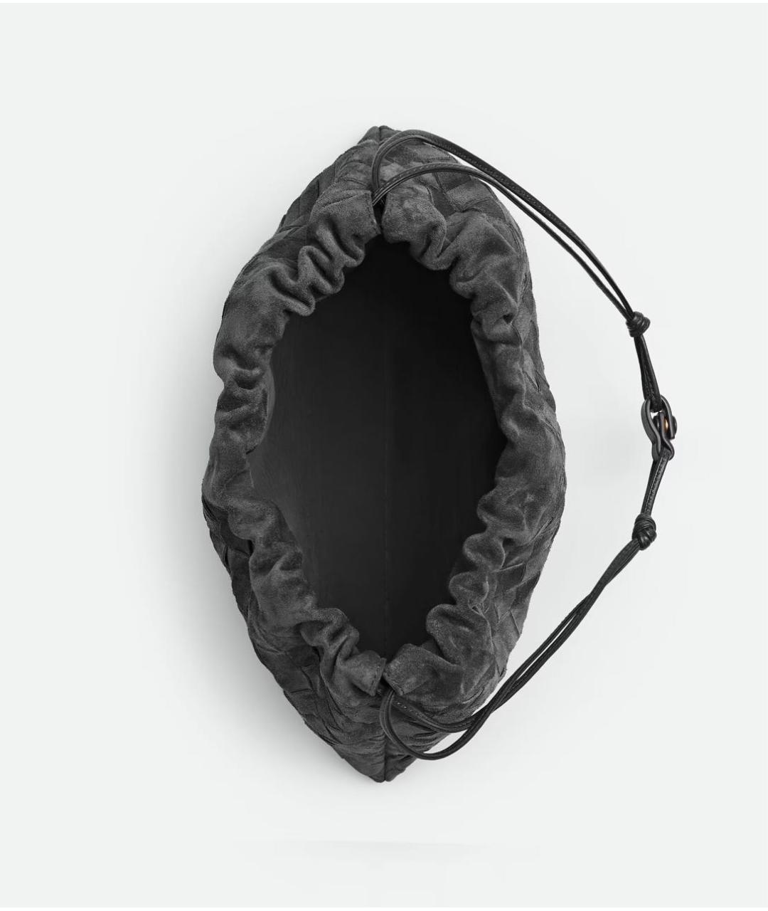 BOTTEGA VENETA Серая кожаная сумка с короткими ручками, фото 3