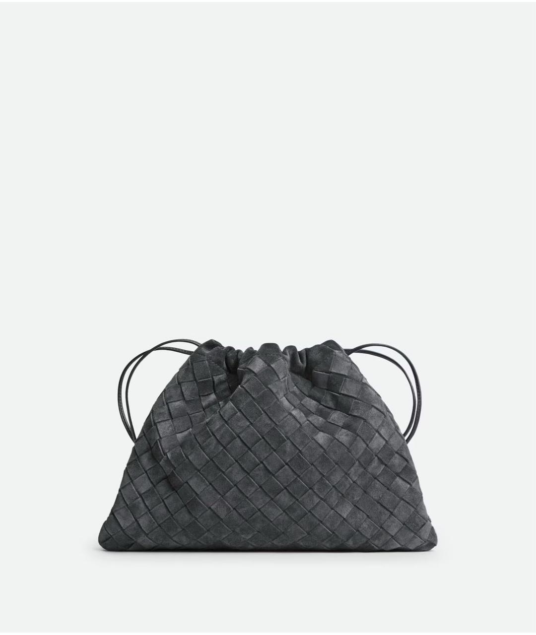 BOTTEGA VENETA Серая кожаная сумка с короткими ручками, фото 6