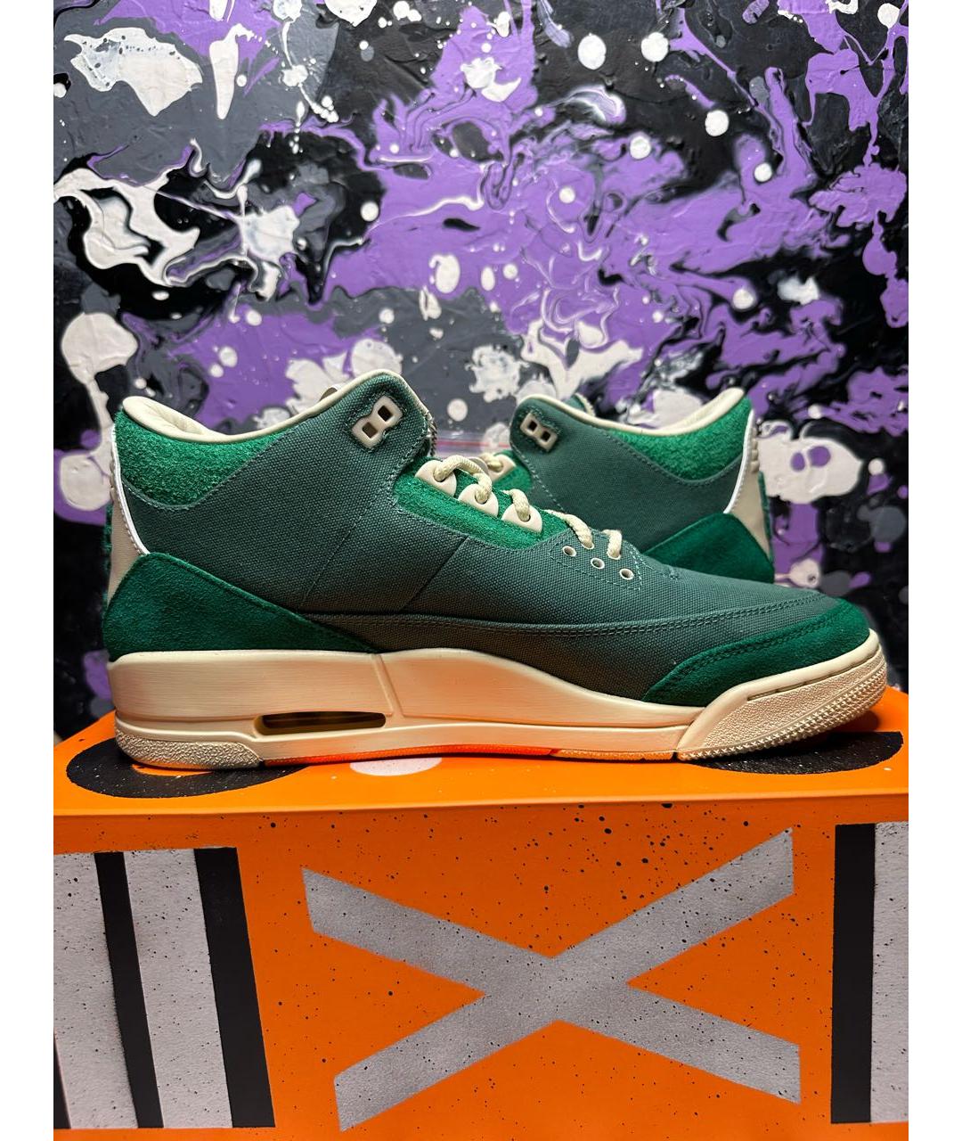 JORDAN Зеленые кроссовки, фото 4