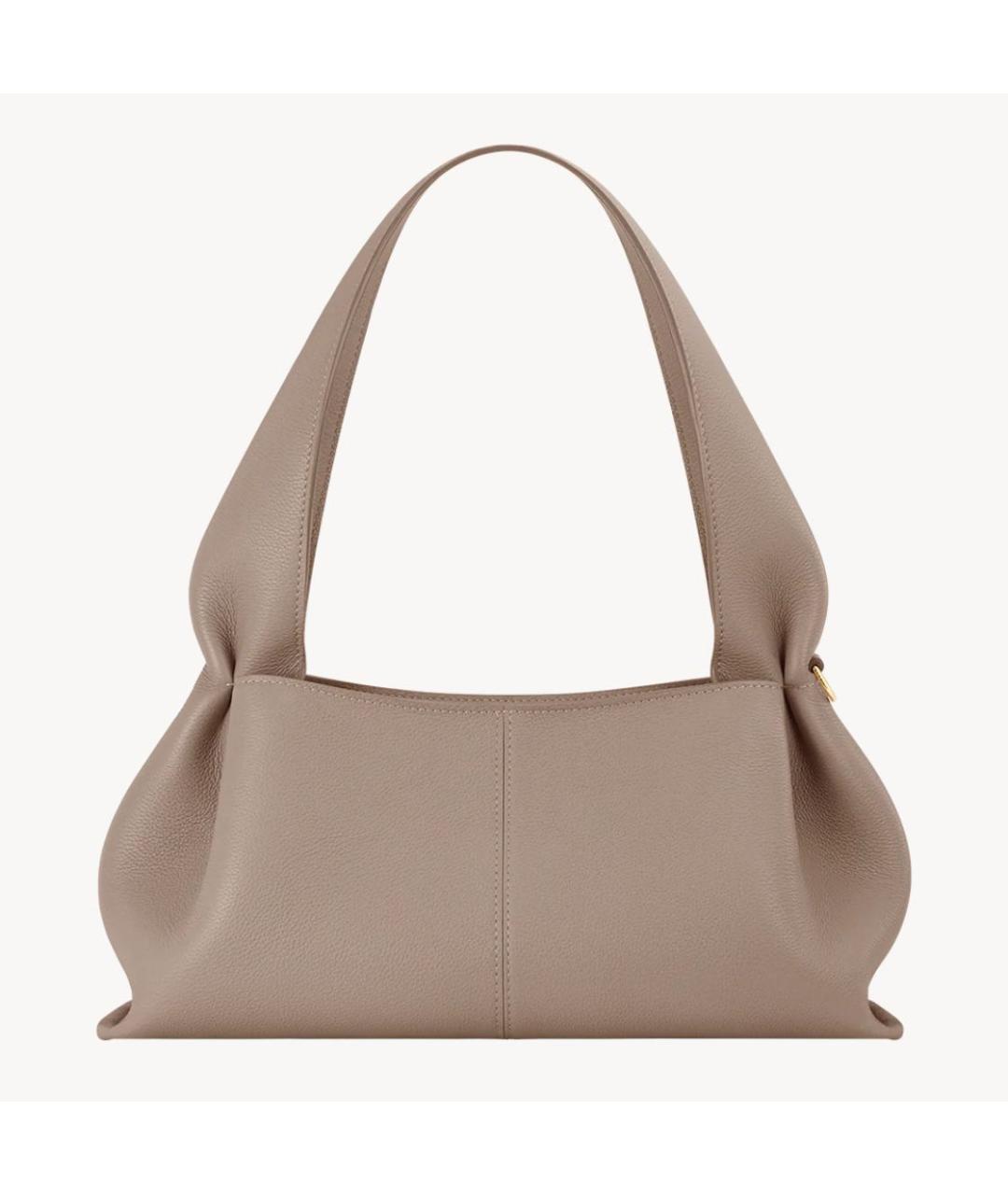 POLENE Бежевая кожаная сумка тоут, фото 4