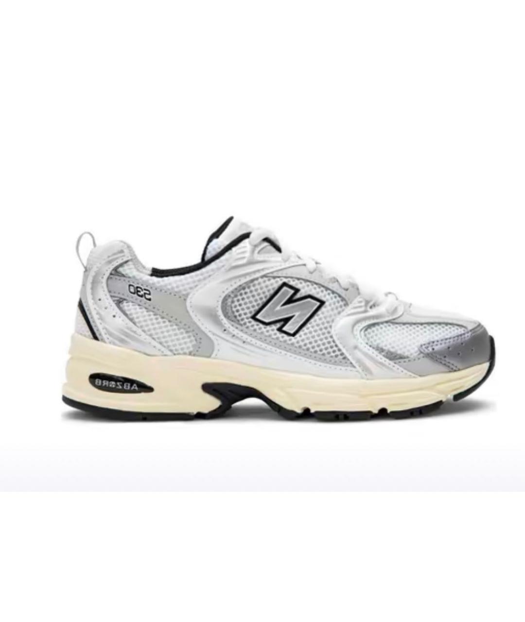 NEW BALANCE Серые текстильные кроссовки, фото 3