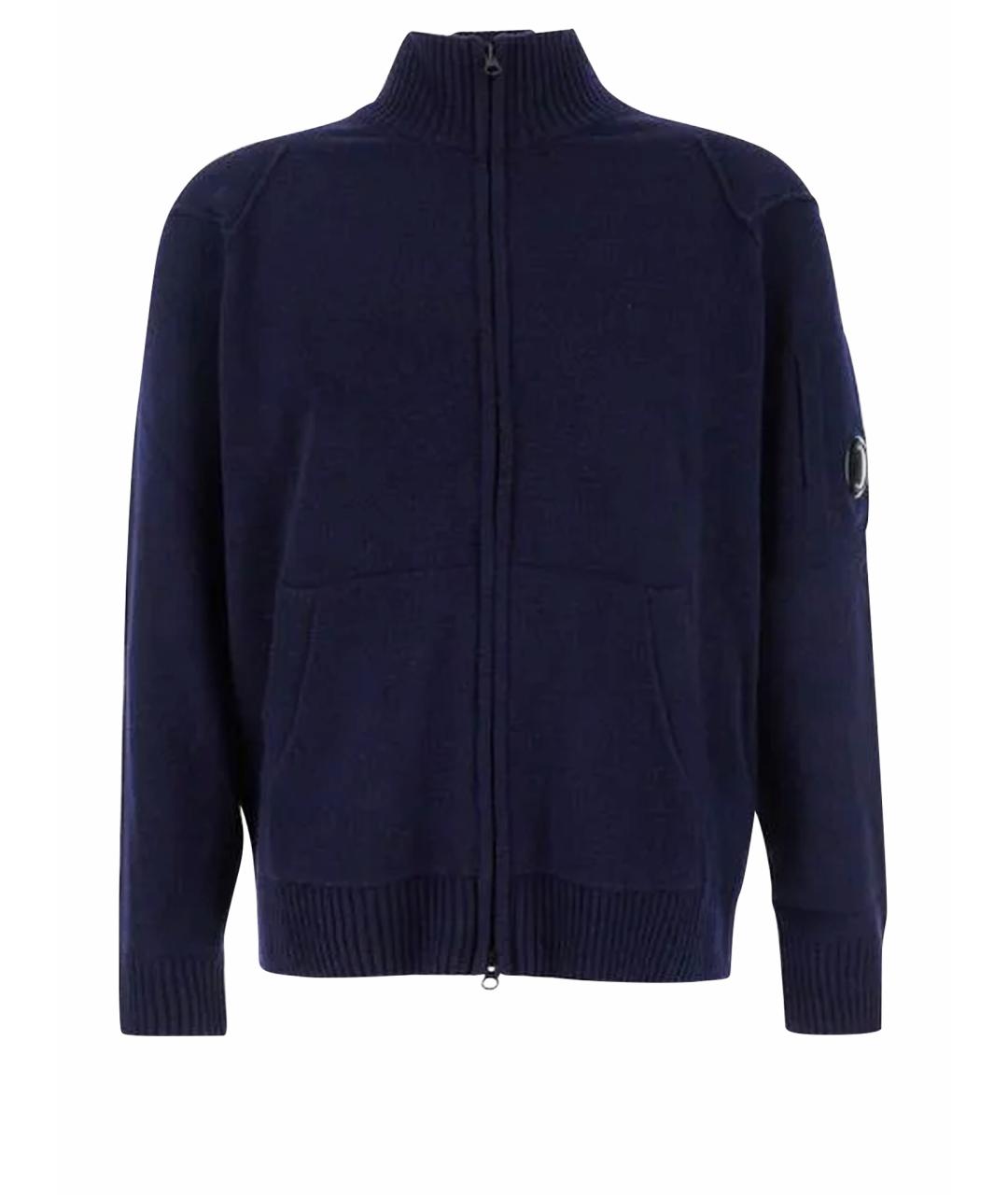 CP COMPANY Темно-синий шерстяной кардиган, фото 1