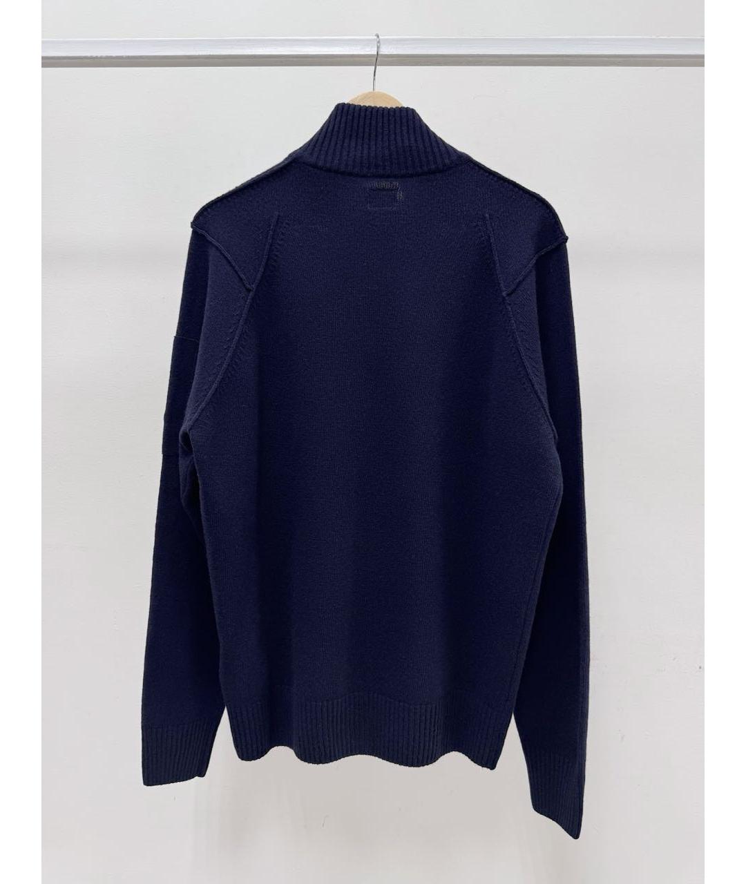 CP COMPANY Темно-синий шерстяной кардиган, фото 4