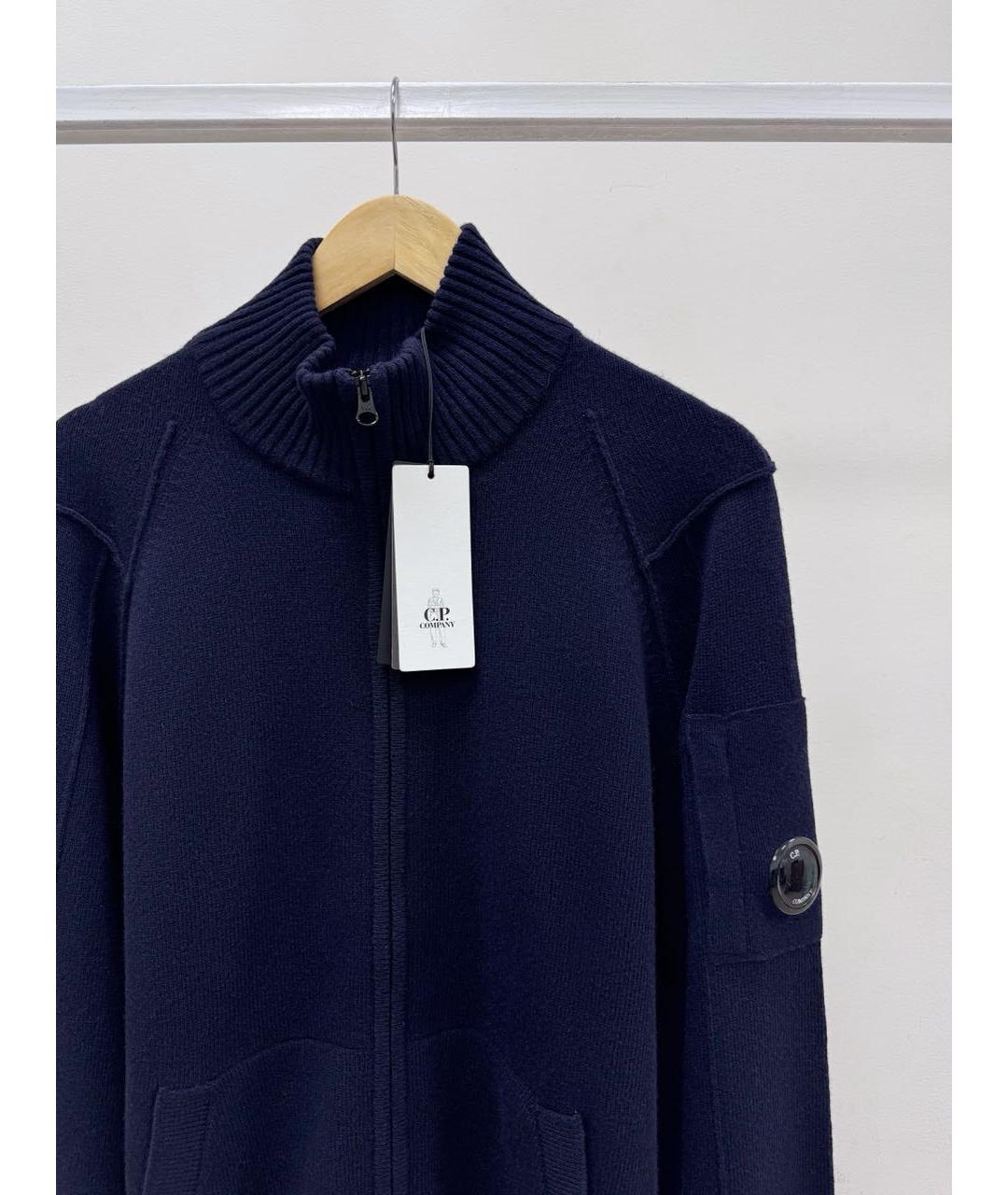 CP COMPANY Темно-синий шерстяной кардиган, фото 2