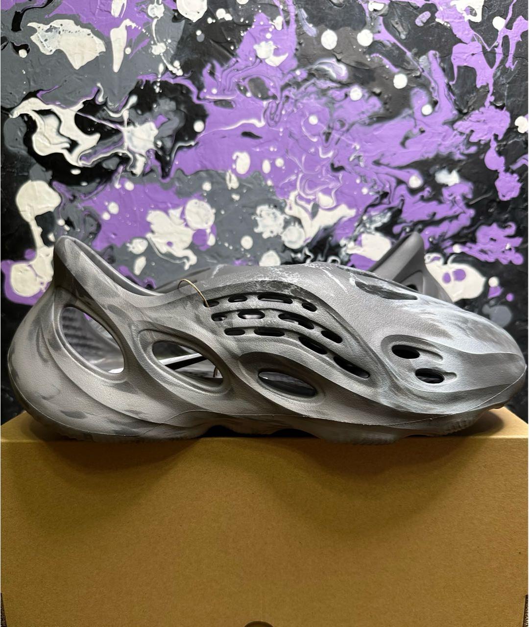 ADIDAS YEEZY Серые резиновые шлепанцы, фото 3