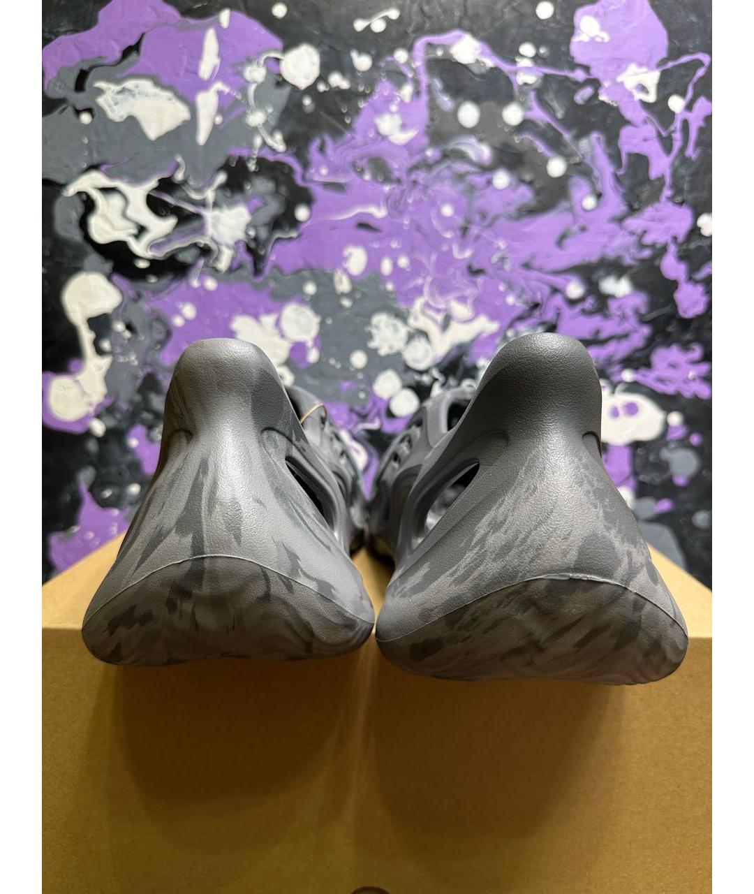 ADIDAS YEEZY Серые резиновые шлепанцы, фото 4