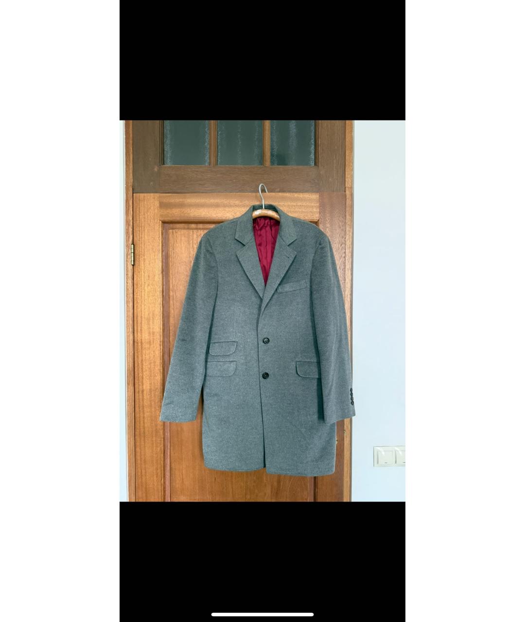 BRUNELLO CUCINELLI Антрацитовое кашемировое пальто, фото 5