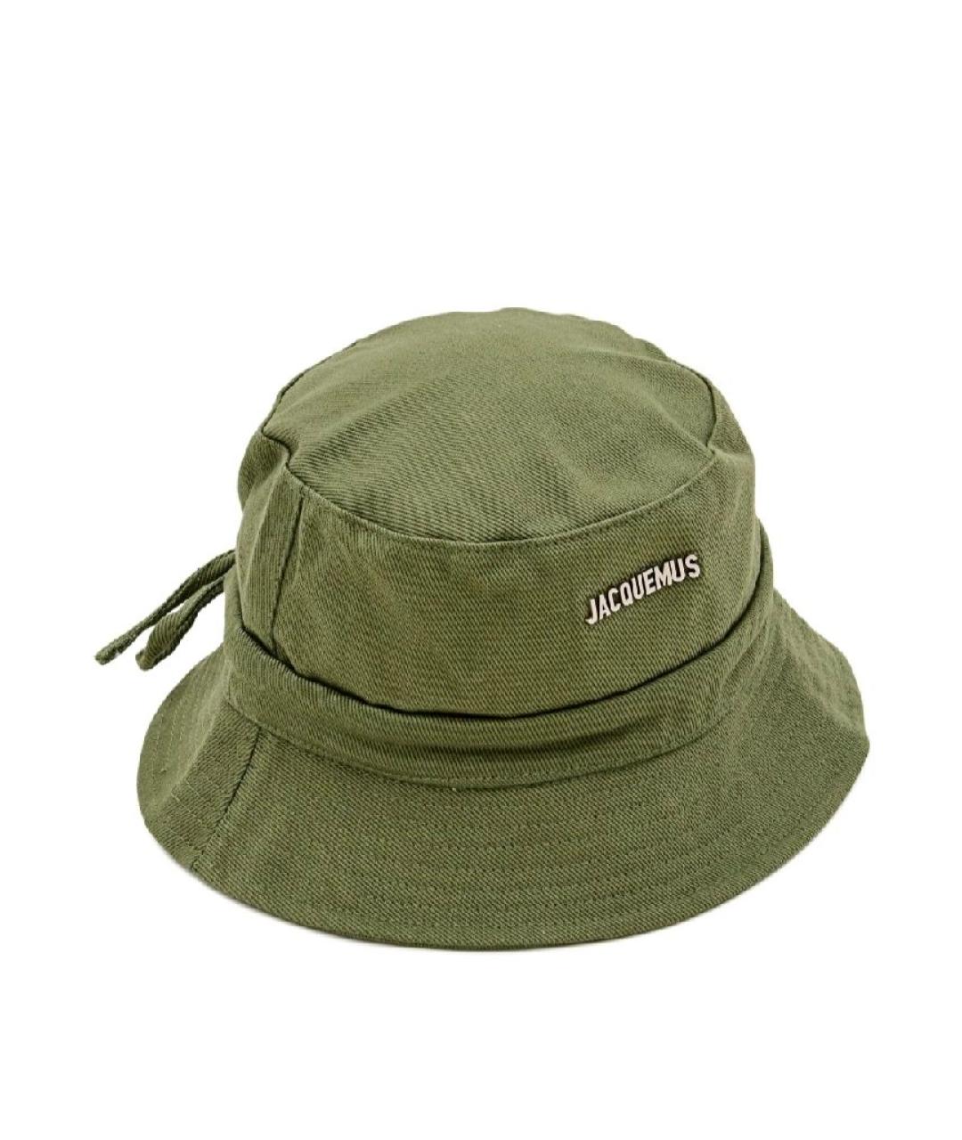 JACQUEMUS Хаки хлопковая панама, фото 1