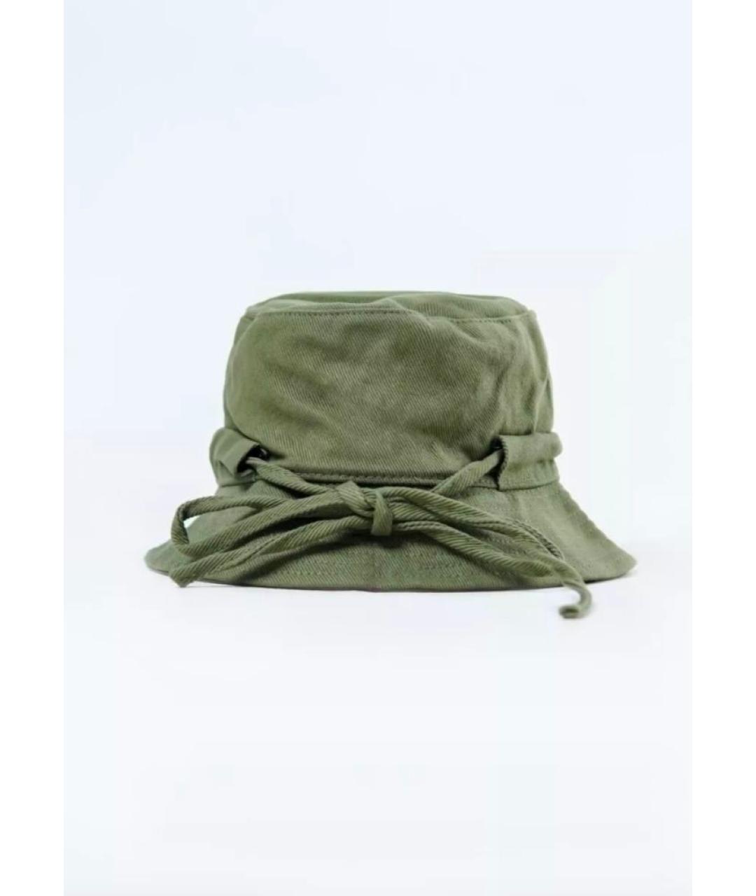 JACQUEMUS Хаки хлопковая панама, фото 2