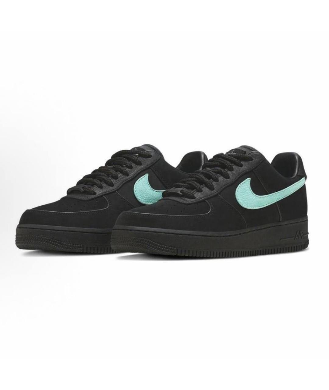 NIKE Черные замшевые низкие кроссовки / кеды, фото 2