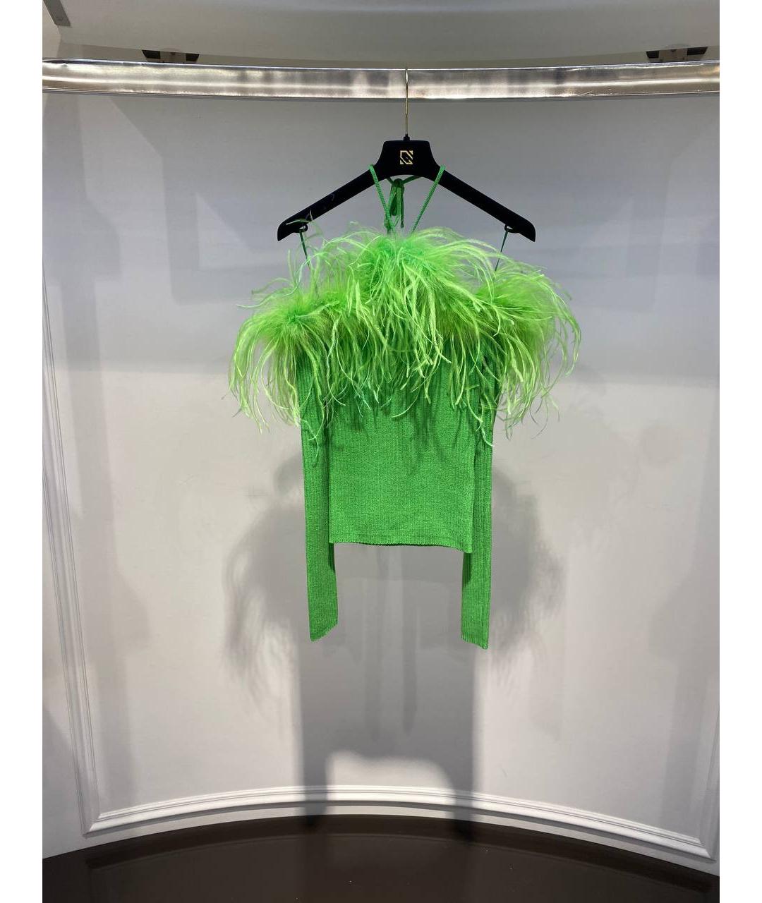 GIUSEPPE DI MORABITO Зеленый шерстяной джемпер / свитер, фото 2