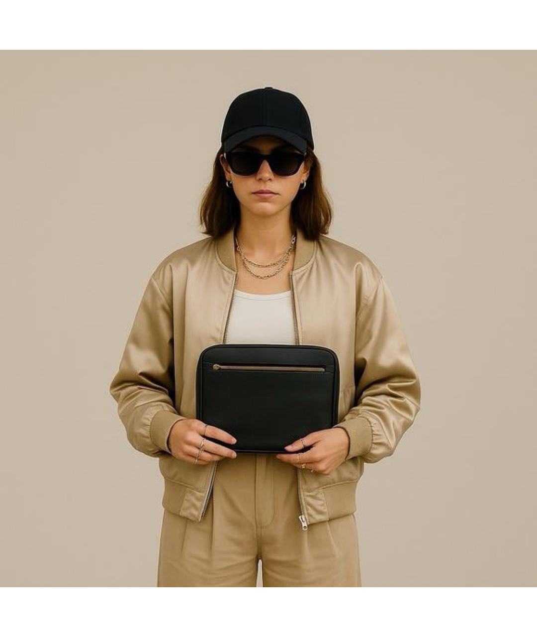 ALEXANDER WANG Черная кожаная папка для документов, фото 6