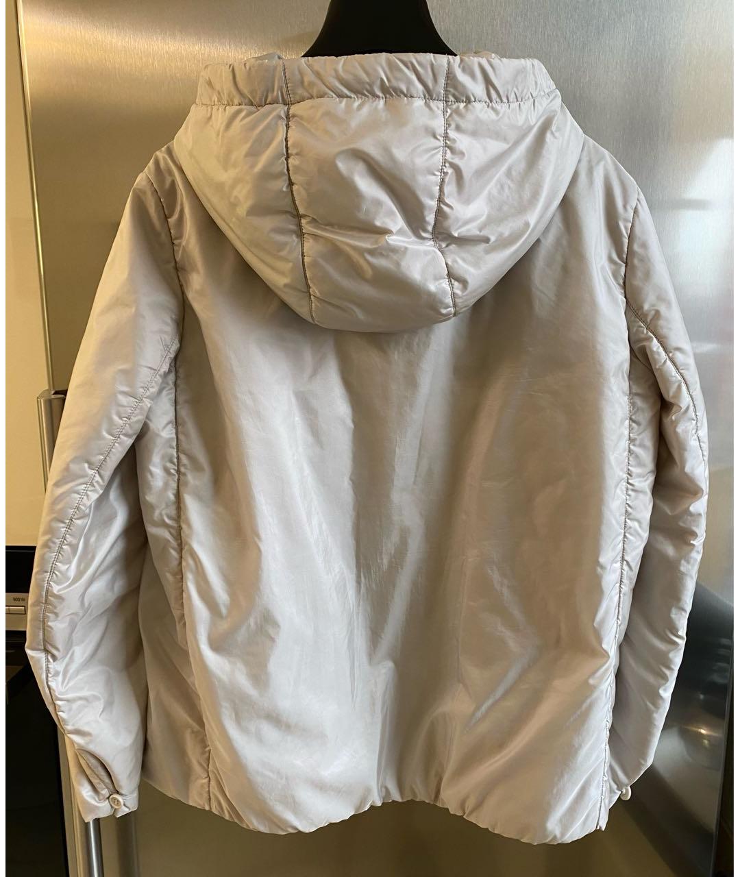 MAX MARA Белая полиэстеровая куртка, фото 2