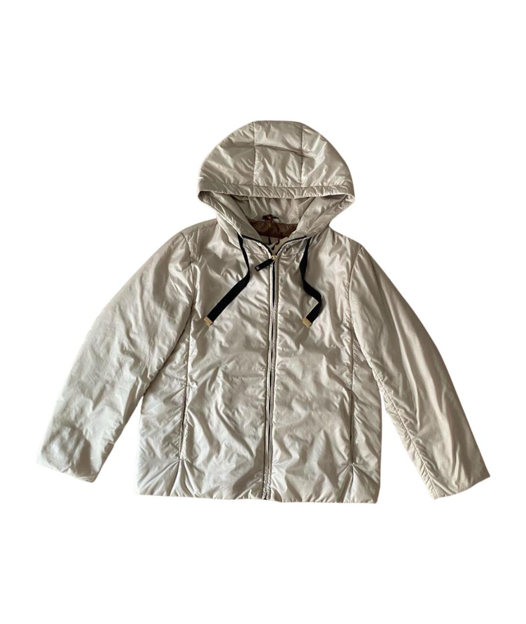 MAX MARA Белая полиэстеровая куртка, фото 1