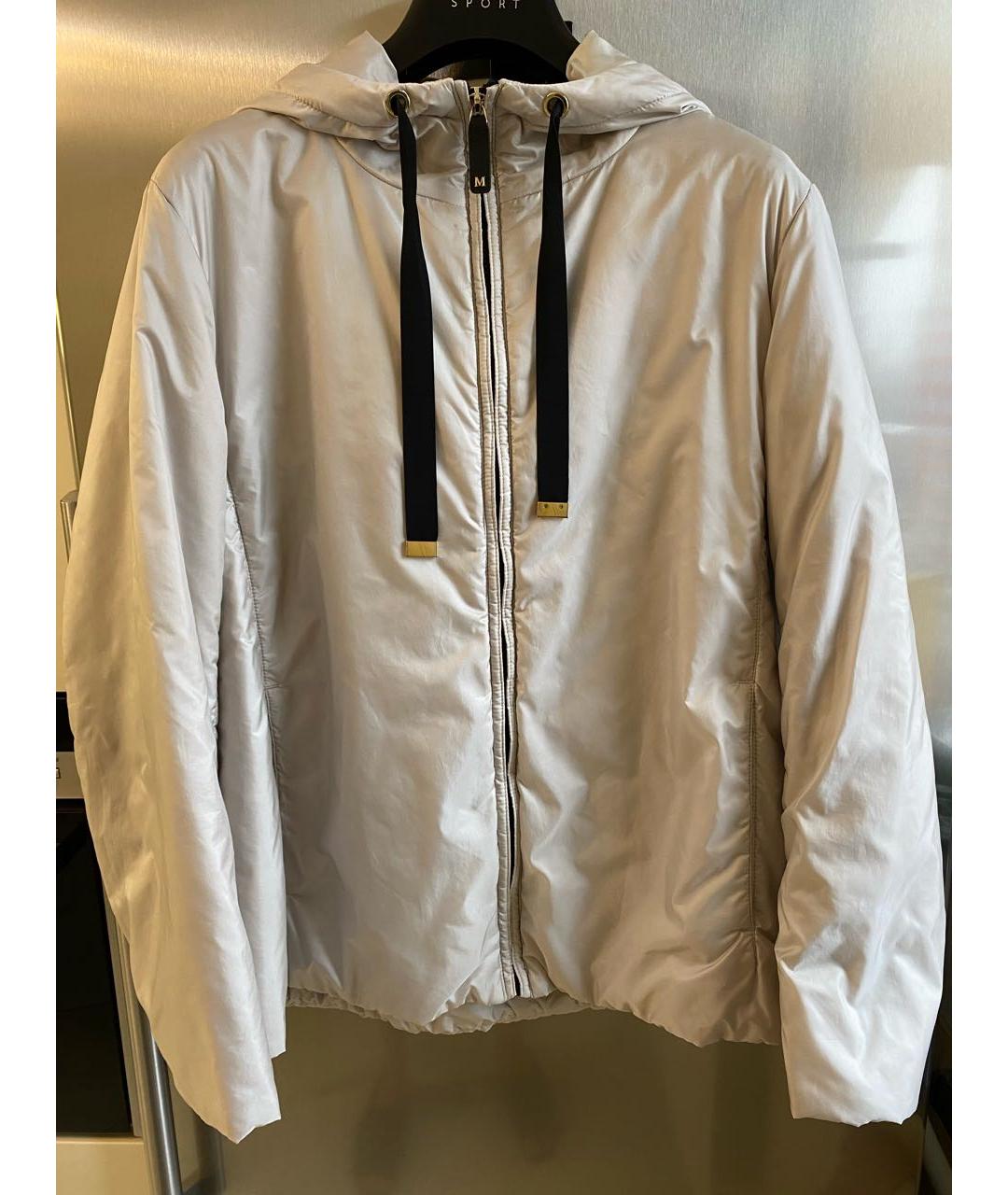 MAX MARA Белая полиэстеровая куртка, фото 4