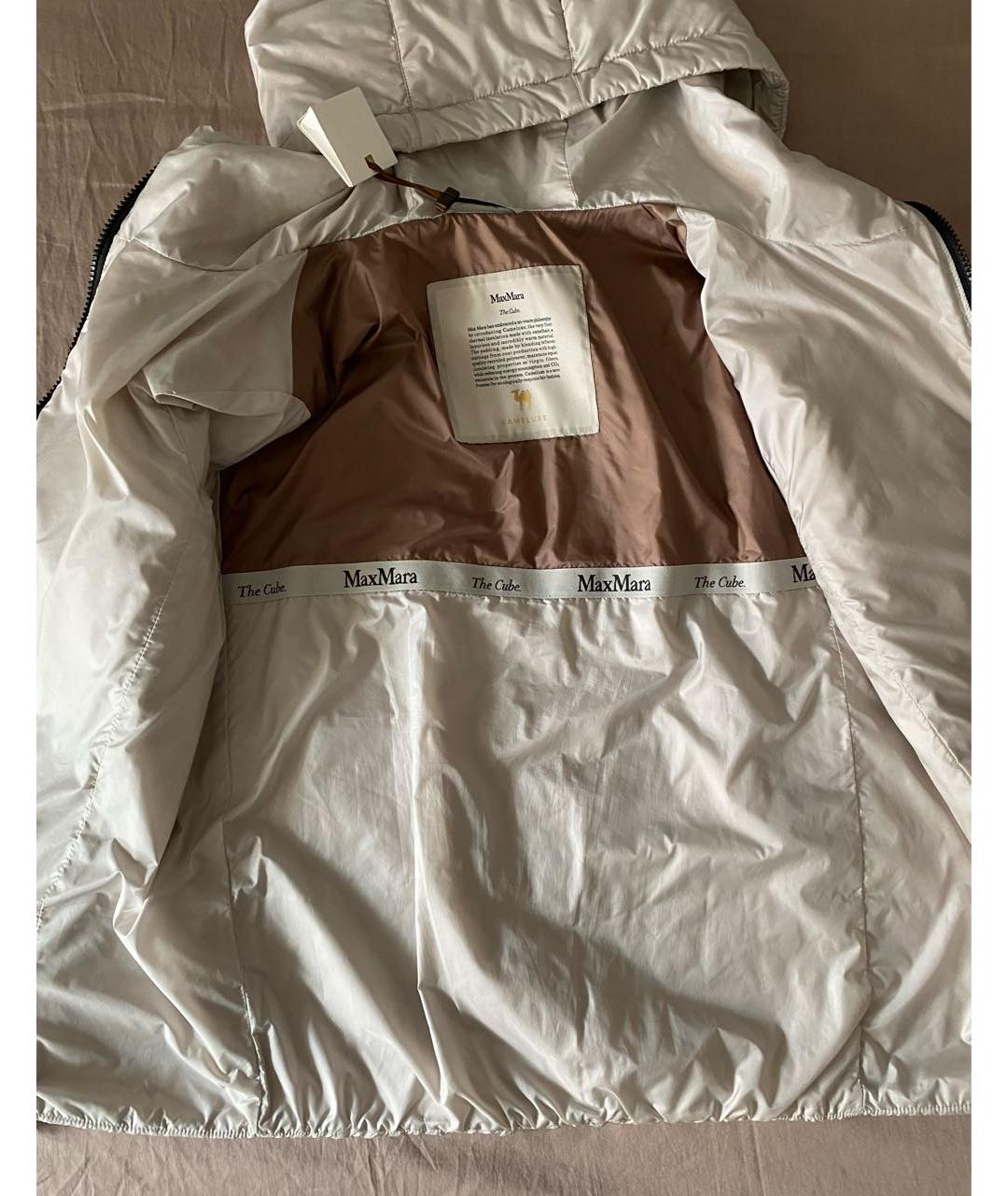 MAX MARA Белая полиэстеровая куртка, фото 6