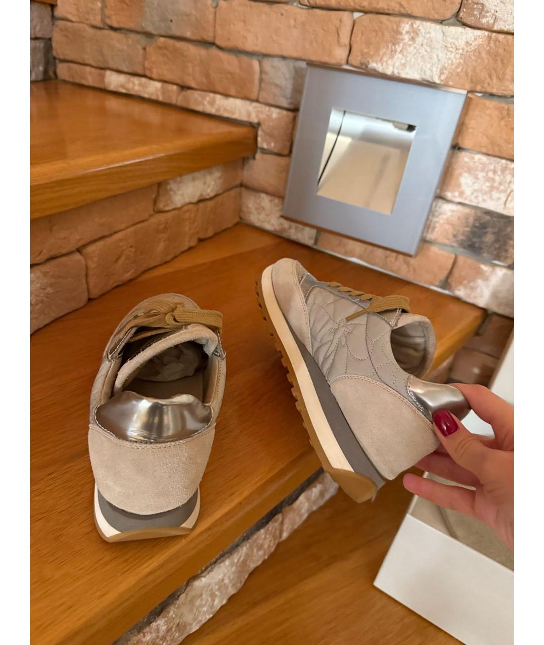 BRUNELLO CUCINELLI Бежевые кроссовки, фото 6